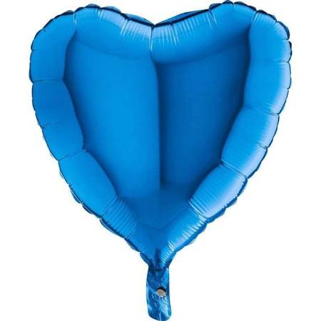 Balon Foliowy - Niebieskie Serce 46 cm Grabo